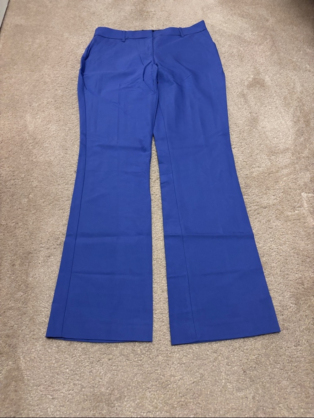 Women's Royal Blue Tailored Flared Pants